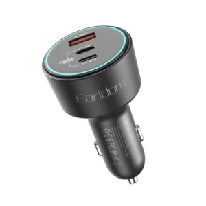 شارژر فندکی 200 وات 3 پورت ارلدام مدل ES-CC35